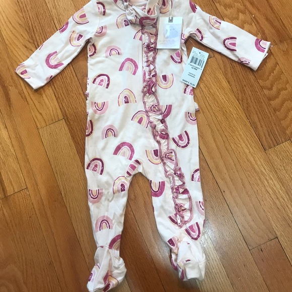 NWT Boho Rainbow Zipper Sleeper Jessica Simpson 6-9M - Picture 1 of 6